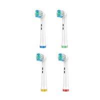 ZZOOI 4 Replacement Brush Heads For Oral-B Electric Toothbrush Fit Advance Power/Pro Health/Triumph/3D Excel/Vitality Precision Clean