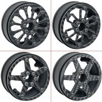 4PCS Carbon Fiber 2.2 inch Rims Hub for 1/10 RC Crawler Car Axial SCX10III AXI03003 RBX10 RR10 Wraith 90048 90018 TRX4