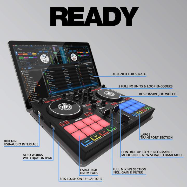 ตัวควบคุม-serato-dj-reloop-พร้อมขนาดกะทัดรัด