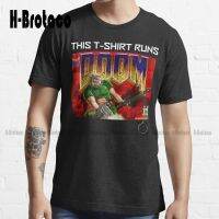 This Runs Doom Trending T-Shirt Custom Aldult Teen Unisex Digital Printing Tee Shirts Creative Funny Tee Xs-5Xl Unisex Retro