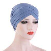 2020 NEW muslim underscarf caps forehead cross stretch inner hijabs female headscarf bonnet ladies head wraps turban femme