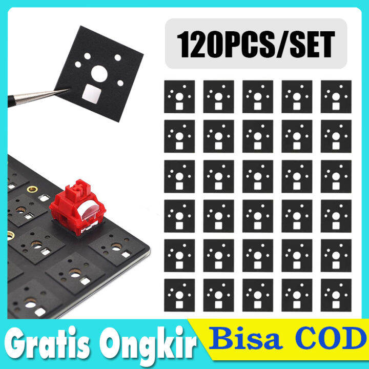 YMDK 120-Pack PE EVA Poron Switch Pads Switch Buffer Foam For