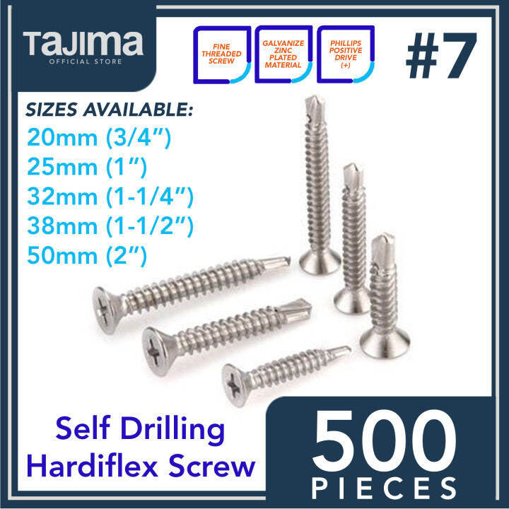 500pcs Self Drilling Hardiflex Screw Window Screw for Ficem Fiber