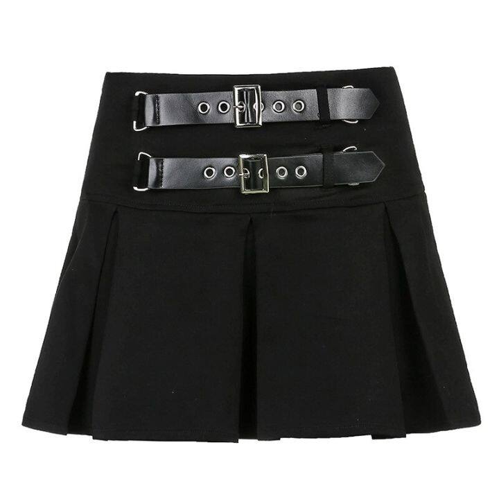 diablo-short-skirt-leather-buckle-high-waist-fashion-pleated-skirt-skirt-gothic-skirt-pleated-mini-skirt-punk-skirt-black-skirt