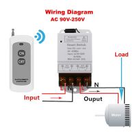 433mhz สวิตช์รีโมตคอนโทรลไร้สาย AC 110V 120V 220V 30A 1CH รีเลย์ RF สวิตช์ไฟ สําหรับระบบปั๊มลม เพื่อความปลอดภัย