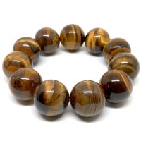 TIGERS EYE พลอยตาเสือ พลังแห่งดวงตาที่สาม สร้อยข้อมือหินแท้ ขนาด 18 มม. เกรดพรีเมียม by siamonlineshop