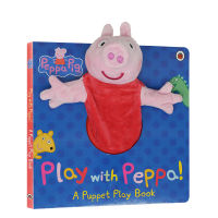 English original piggy Play with Peppa Hand Puppet Book pink piggy girl Peggy Pepe pig hand book book, parent child interaction