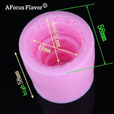 ；【‘； 1 Pc DIY 3-Layer Cake Candle Silicone Mold Soap 3D Soap Mold Candle Making Mold Craft Jewelry Decorative Baking