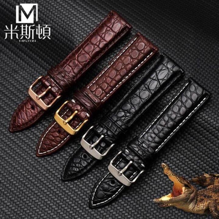 hot-sale-miston-watch-strap-genuine-leather-male-suitable-for-famous-craftsman-mido-female-crocodile-skin-force-locke-wave