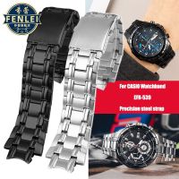 สายนาฬิกา316แท่งสแตนเลสสตีลเหมาะกับเหมาะกับ EFR-539รุ่น Casio EDIFICE สายรัดข้อมือ5345อุปกรณ์สายข้อมือสำหรับเปลี่ยนโลหะเคลือบสำหรับผู้ชาย