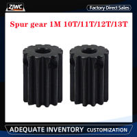 Mod 1 Pinion Gears 1M 10T 11T 12T 13T Bore 4 5 6 6.35 7 8mm 45# Steel Spur Gear Transmission Accessories Motor Parts-pangyh