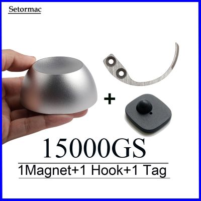 Golf Magnetic Detacher 15000GS Universal Tag Remover Magnet+1 Key Detacher Hook Tag+1 Alarms RF8.2Mhz System EAS Towels