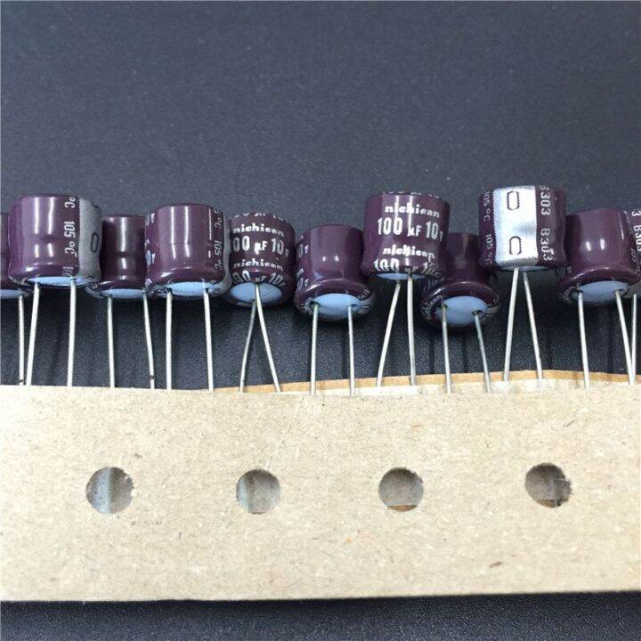 10pcs-100uf-10v-nichicon-sv-series-8x7mm-long-life-10v100uf-aluminum-electrolytic-capacitor