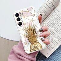 เคสสำหรับ Samsung Galaxy S22 Bags S 22 Plus เคสปกแบบพิเศษซิลิโคนป้องกัน Funda เนื้อหินอ่อนที่ใส่สำหรับซัมซุง Samsung S22 Capa Phone Cas