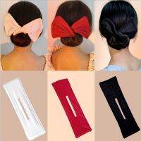 ผู้หญิง Magic Hair Band DIY พิมพ์ผูกปมแถบคาดศีรษะ Twist Maker เกาหลีสไตล์ผมหวาน Bowknot ผมวงผมอุปกรณ์เสริม