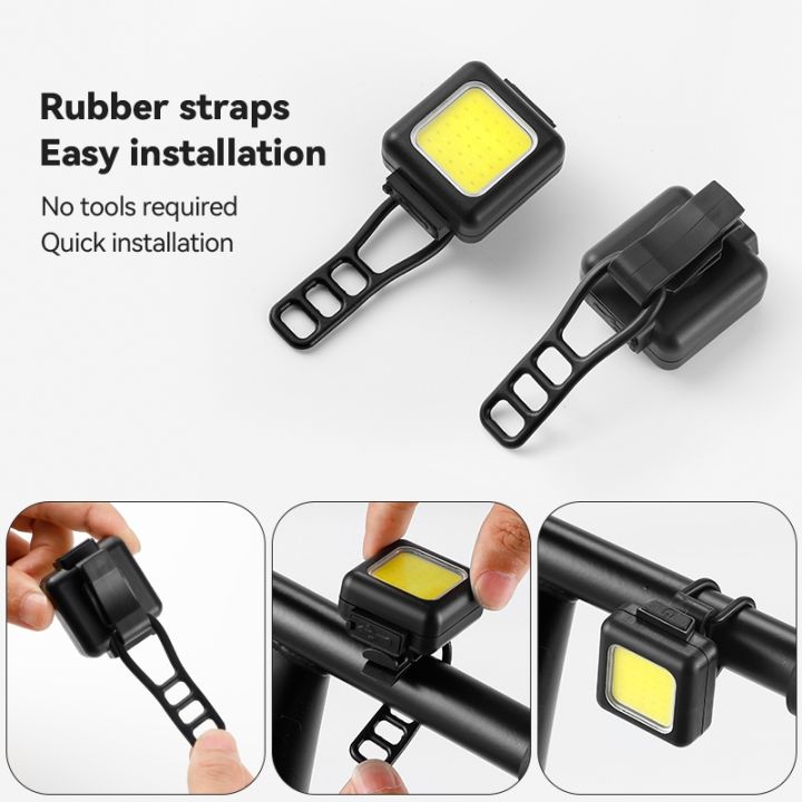 new-bicycle-front-rear-mini-led-light-set-usb-rechargeable-cycling-headlight-taillight-light-cob-lamp-bead-waterproof-bike-lamp