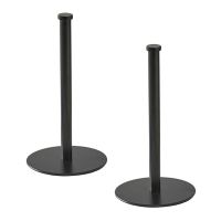 ☾♘◎ 2X Desktop Roll Paper Holder Kitchen Vertical Paper Holder Stainless Steel Paper Towel Holder Black