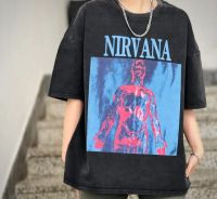 Nirvana Angel Band Vintage Heavy ins style American retro old hole washed short-sleeved T-shirt Genderless outfit