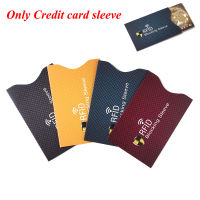 OKDEALS บัตรเครดิตธนาคารป้องกันการโจรกรรมซองใส่ซองใส่บัตร5ชิ้นกระเป๋าสตางค์ป้องกัน RFID