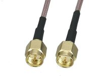 ♚☃ 1Pcs RG316 SMA Male Plug to SMA Male Plug Connector RF Coaxial Jumper Pigtail Cable For Radio Antenna 4inch 5M