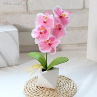 Artificial Flower Pot Simulation Phalaenopsis Bonsai Ornaments Garden Home Decor