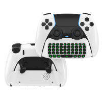 Controller Keyboard Bluetooth-Compatible Mini Keypad Chatpad Green Backlight ลำโพงในตัวสำหรับ PS5 Gamepad Mount