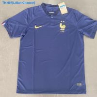 ◎❃ Lillian Chaucer Thai version of the 2022 World Cup in France home 10 soccer uniform and palin benzema short-sleeved 13 football clothes