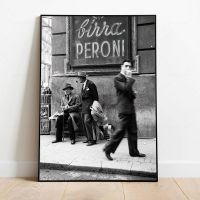 Fashion Black And White Vintage Photography Print Italy Paris Street Poster Wall Art Canvas Painting Pictures Living Room Decor