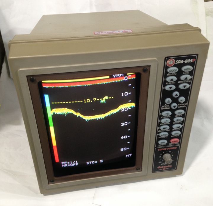 ซาวเดอร์-เครื่องหาปลา-sda805-v1001-จอสี-10นื้ว-เมนูภาษาไทย-เครื่องใหม่-ตกรุ่น-เก่าเก็บ-ราคาเฉพาะเครื่องไม่รวมหัวซาวเดอร์