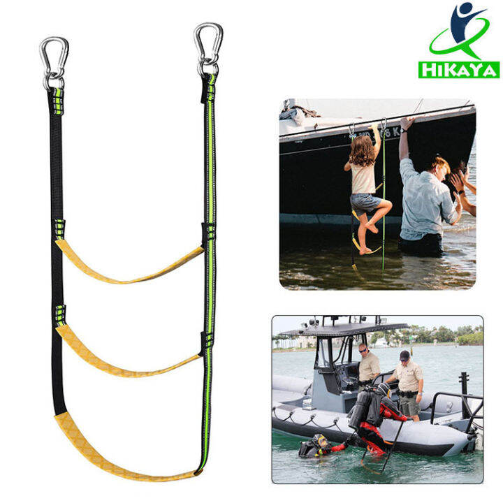 HIKAYA boat ladders Extension, portable boarding soft ladders, lightweight rope ladder for