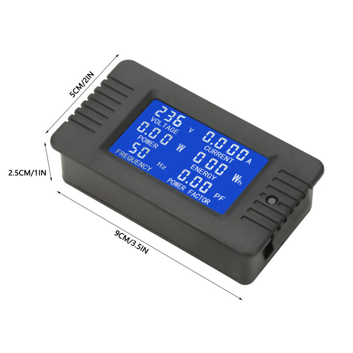peacefair-pzem-022-ac-digital-meter-power-energy-kwh-tester-voltage-current-test-with-closed-type-ct-100a