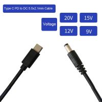 USB Type C PD to 9V 12V 15V 20V DC 5.5x2.1mm Plug Power Supply Cable for CCTV Camera Wireless Router Laptop LED Strip Speaker