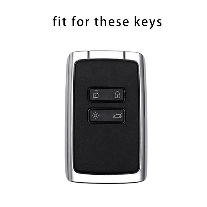 dfthrghd-silver-edge-car-key-cover-case-fob-for-renault-captur-megane-talisman-espace-clio-zoe-koleos-scenic-4-arkana-dacia-sandero-card