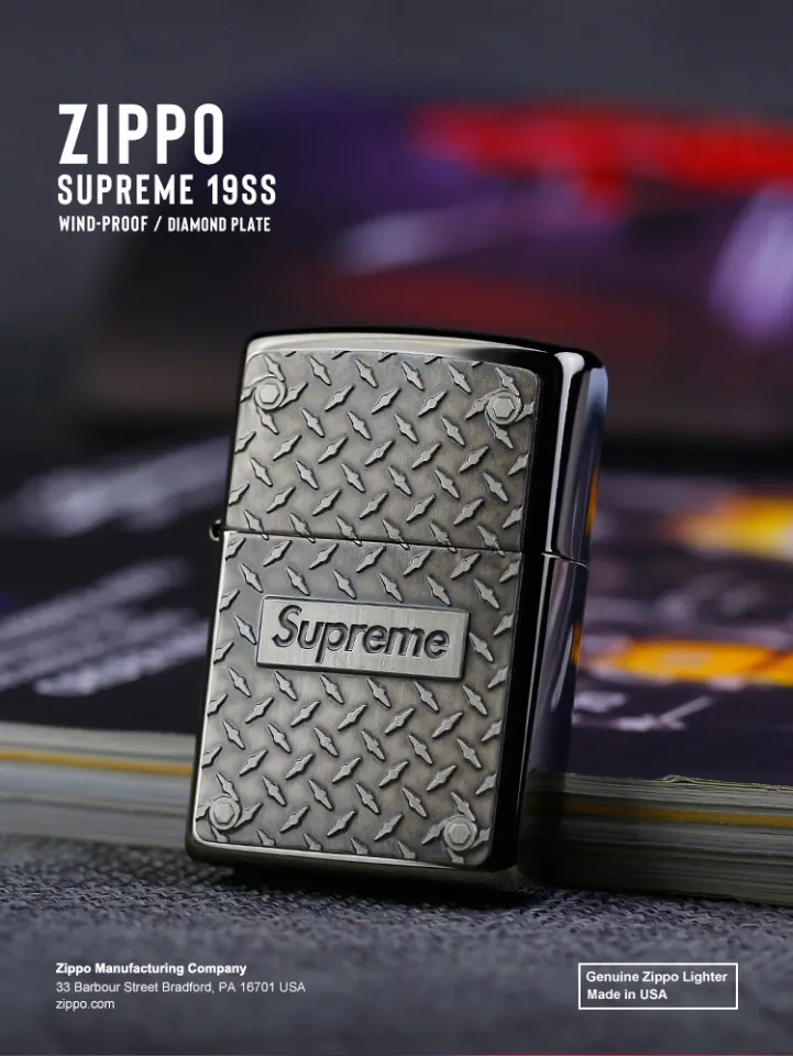 National Supreme 19SS Diamond Plate Zippo Zippo co-branded