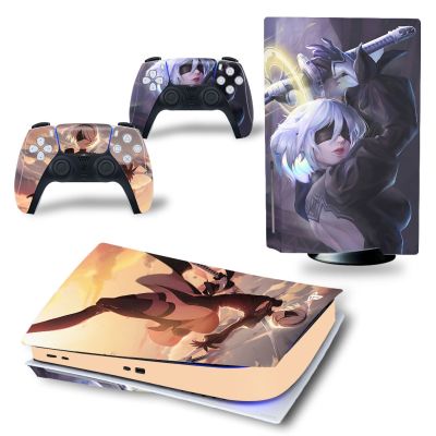 Waterproof PS5 Standard Disc Edition Skin Sticker Decal Cover for PlayStation 5 Console and Controllers PS5 Skin Sticker 2521