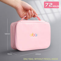 Andstal 4872120150200 Holes Color Pencils Case Canvas Pencil Pouch Pen Storage Bag School Supplies Art Stationery