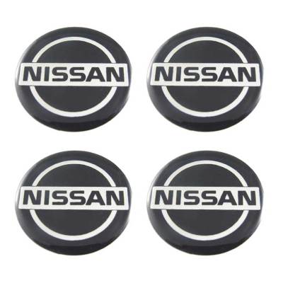 สติ๊กเกอร์ติดดุมล้อ สติ๊กเกอร์เรซินโลโก้ NISSAN (นิสสัน) ขนาด 35mm. (1 ชุดมี 4 ชิ้น)