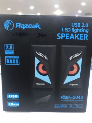 สินค้าหมด   แชร์:  0 Razeak speaker usb ลำโพง รุ่นRSP-2042