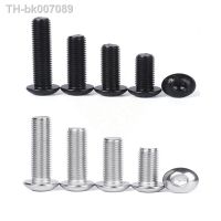 ▨  10/50PCS M2 M2.5 M3 M4 M5 M6 304 Stainless Steel Black grade 10.9 Hexagon Hex Socket Head Button Allen Bolt Screw l 3 50mm