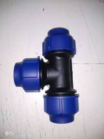 อุปกรณ์ข้อต่อแบบสวมอัด ( Compression Fitting) สามทางลด ขนาด 63mm