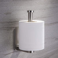 Bathroom Stainless Steel Wall Toilet Paper Roll Holder Black Silver Self Adhesive Toilet Paper Holder Bathroom Sticker Wall