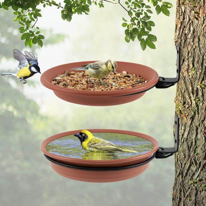 Bird Water Feeder Baths Outdoors Bird Water Feeder Tree Mounted Bird