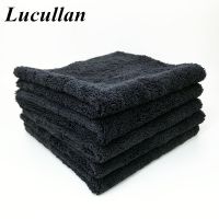 [HOT JILZKXLGWOQQ 121] Lucullan 1-10 Pack 40X40CM BLACK Cobra Edgeless Towel Super Soft Premium Microfiber Car Detailing Cloth