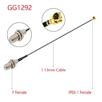 RF ทองเหลือง1ชิ้นสำหรับผู้หญิงถึง U.fl/IPX/IPEX1/IPEX4 MHF4แจ็คตัวเมียผมเปีย RF1.13สาย RF โคซายน์ F ชายไปที่ IPEX หญิง3G ลวดสายต่อขยายเสาอากาศ10ซม. 15ซม. 20ซม. 30ซม.