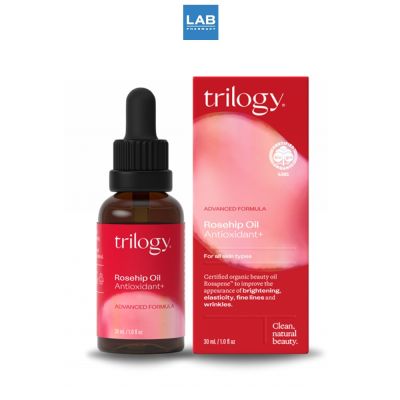 Trilogy Rosehip Oil Antioxidant+ 30ml. - เซรั่มน้ำมันโรสฮิปบริสุทธิ์ สำหรับบำรุงผิวหน้า 1 ขวด 30 ml.