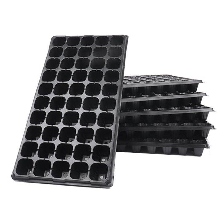 6pcs-72-hole-seedling-tray-garden-seed-growing-cultivation-pot-practical-vegetable-flower-plant-nursery-trays