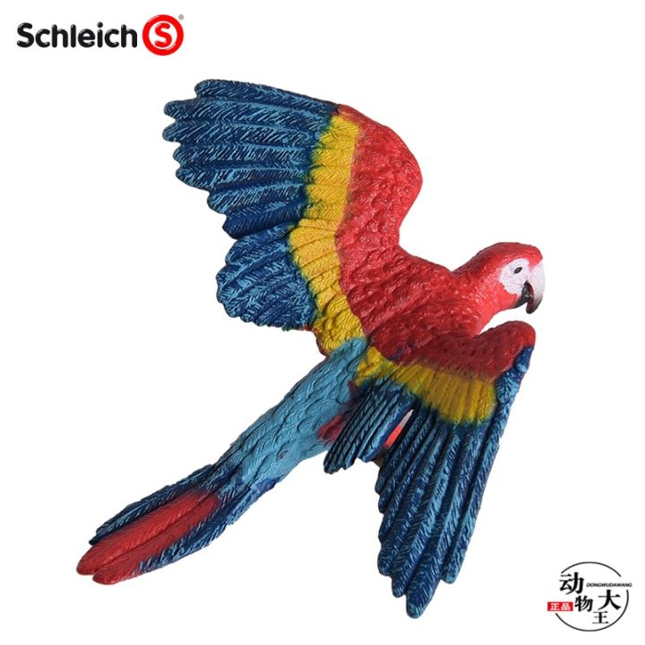 german-schleich-sile-simulation-animal-vulture-14691-model-toy-macaw-14737-ornament