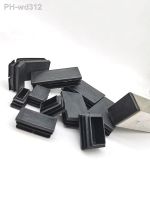 10/20pcs Black Rectangular Pipe Tube Cap Plastic Blanking End Caps Insert Plugs Bung Furniture Leg Anti Slip Feet Protector Pad