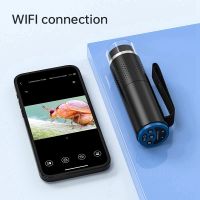 1Set 1000X WiFi Digital Microscope 1080P Portable USB Phone Magnifier for Repair Welding Microbe Observation Black