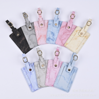 Accessories Holder Travel Quality Label PU Leather Baggage Portable Luggage Tags ID Suitcase